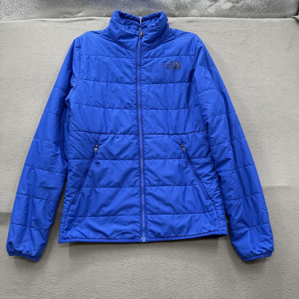 The North Face Jacket Mens Small Blue Primaloft Insulated Puffer Full‎ Zip